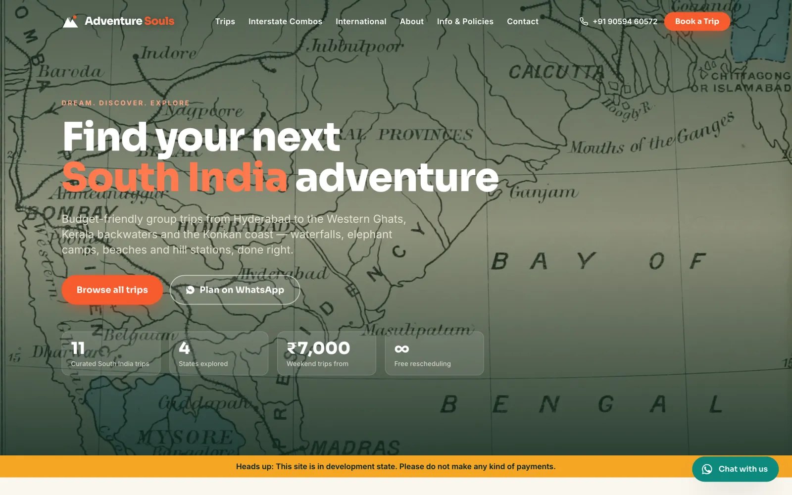 Adventure Souls Club — homepage