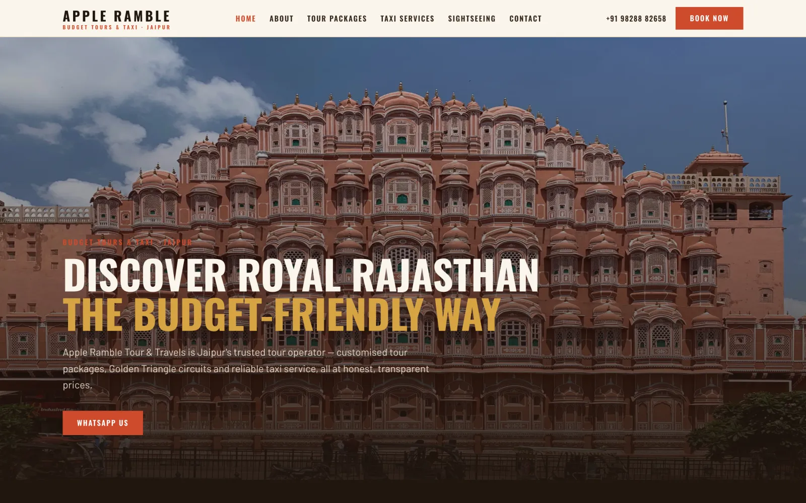 Apple Ramble Tour & Travels — homepage
