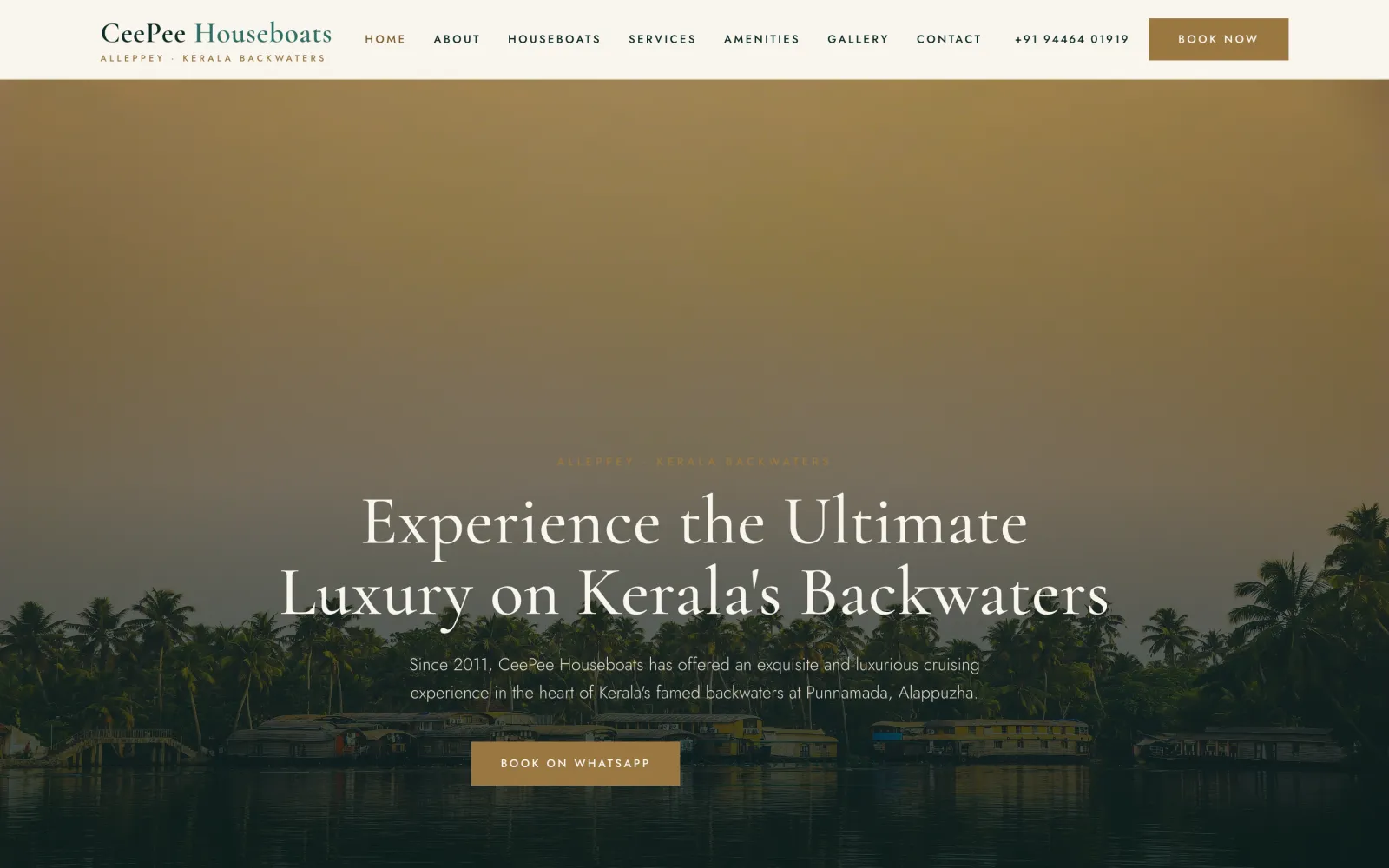 CeePee Houseboats — homepage