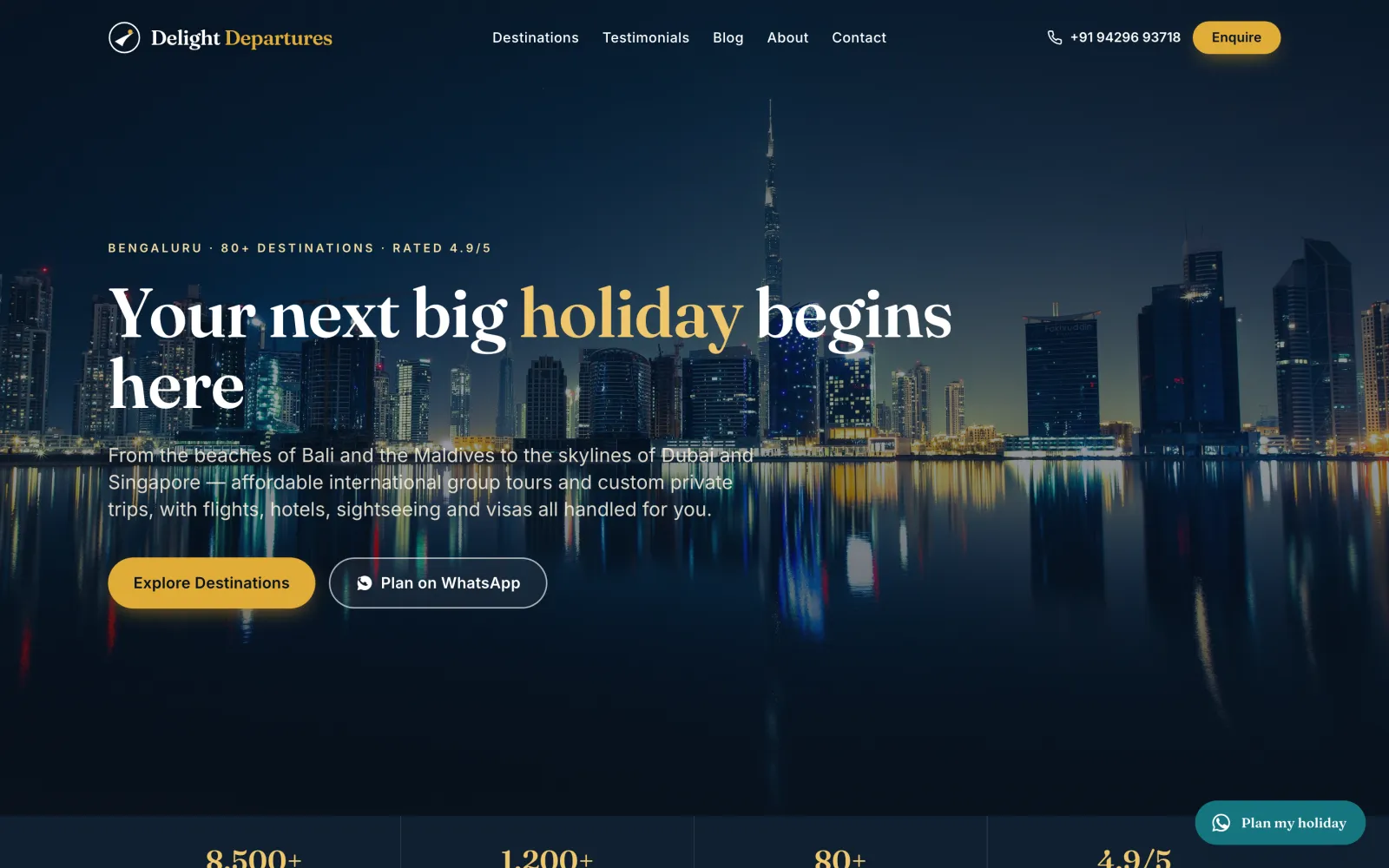 Delight Departures — homepage