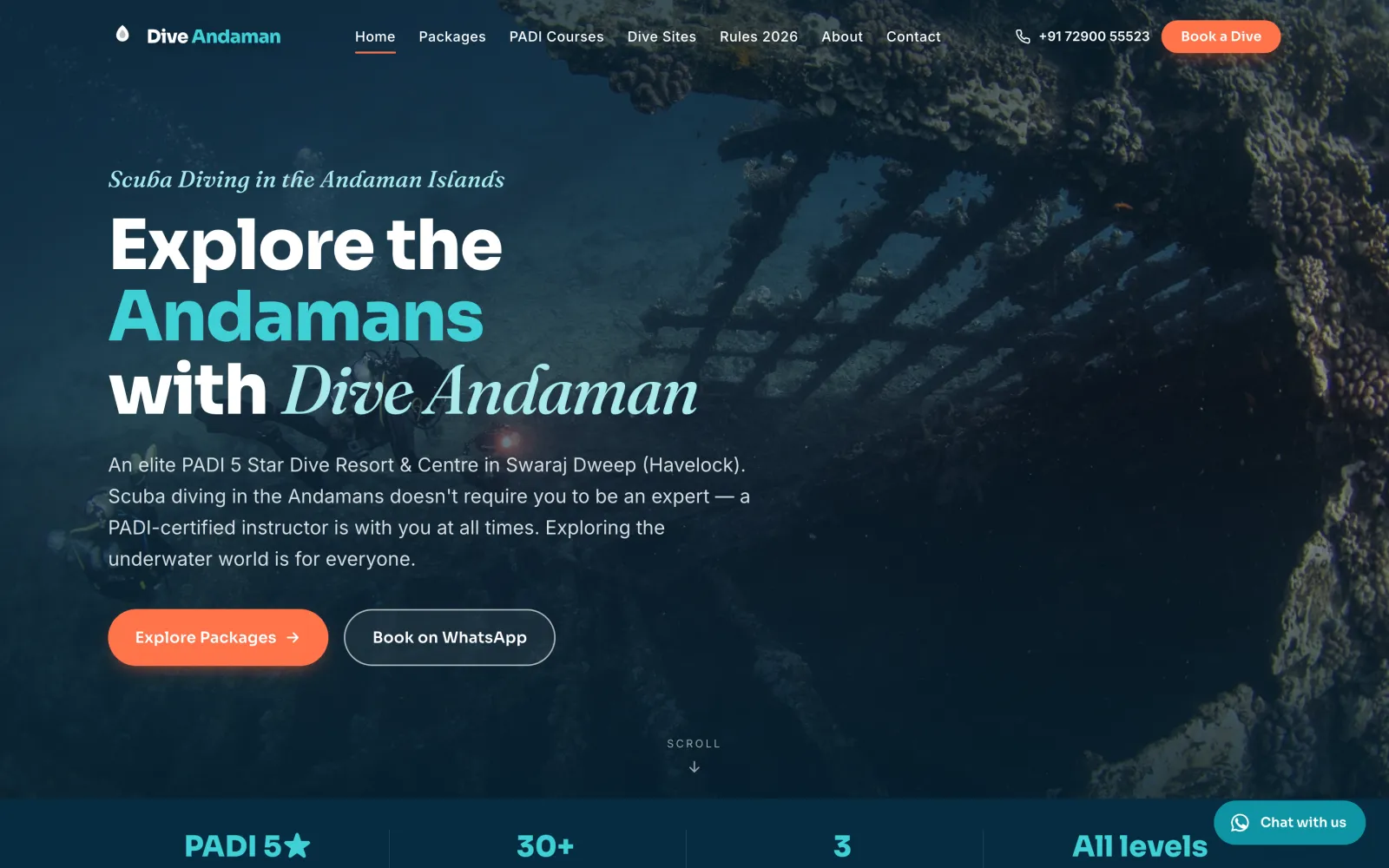 Dive Andaman — homepage