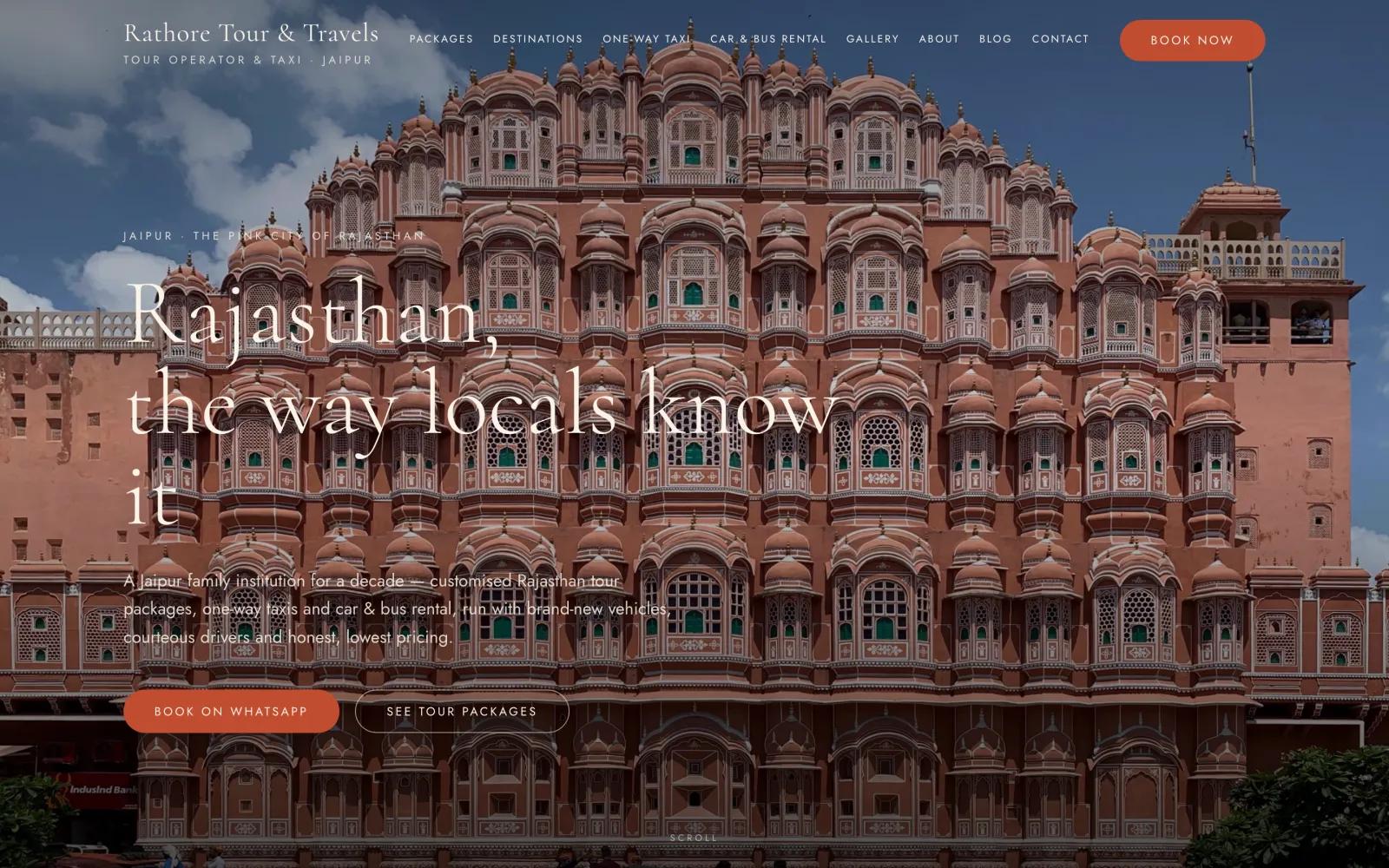 Rathore Tour & Travels — homepage