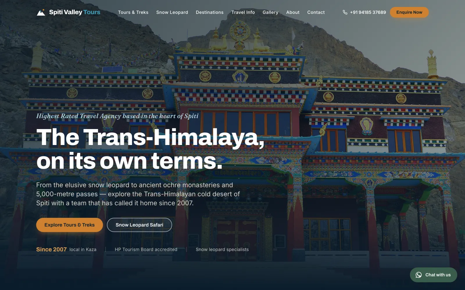 Spiti Valley Tours — homepage