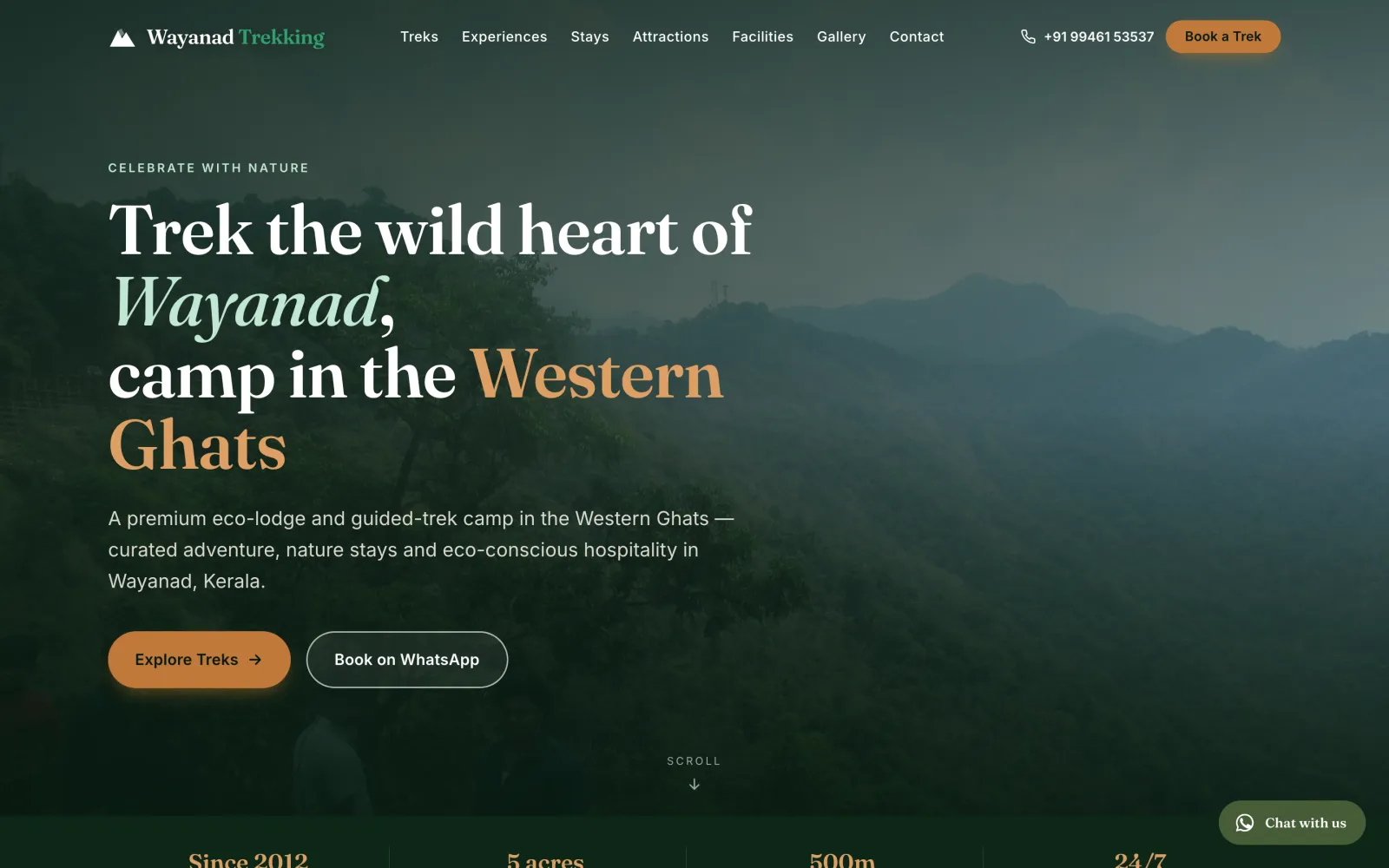 Wayanad Trekking — homepage